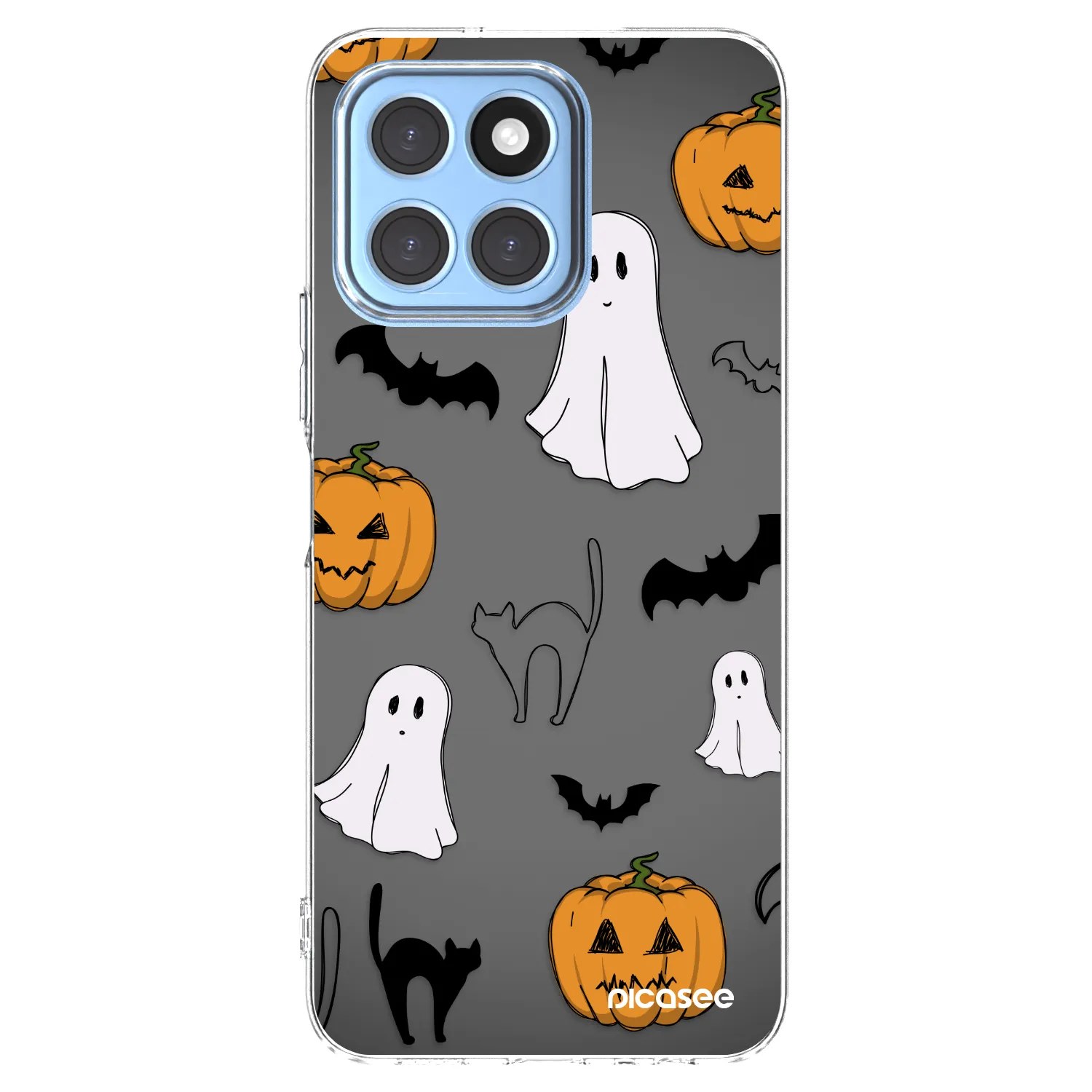 Picasee silikonowe przeźroczyste etui na Honor X6 - Spooky crew
