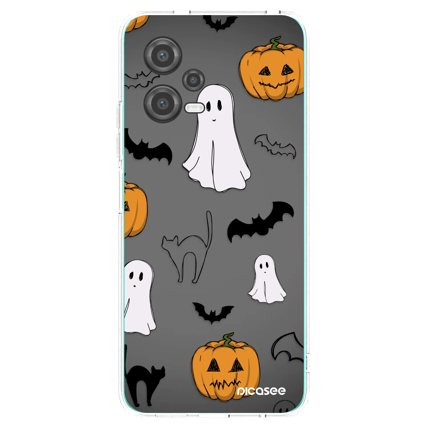 Picasee silikonowe przeźroczyste etui na Xiaomi Poco X5 - Spooky crew