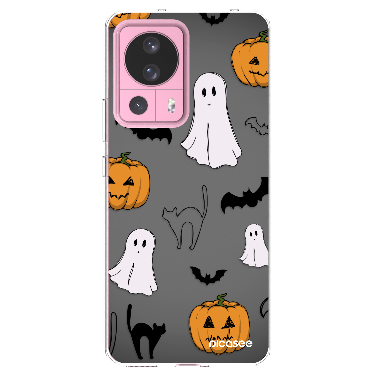 Picasee silikonowe przeźroczyste etui na Xiaomi 13 Lite - Spooky crew