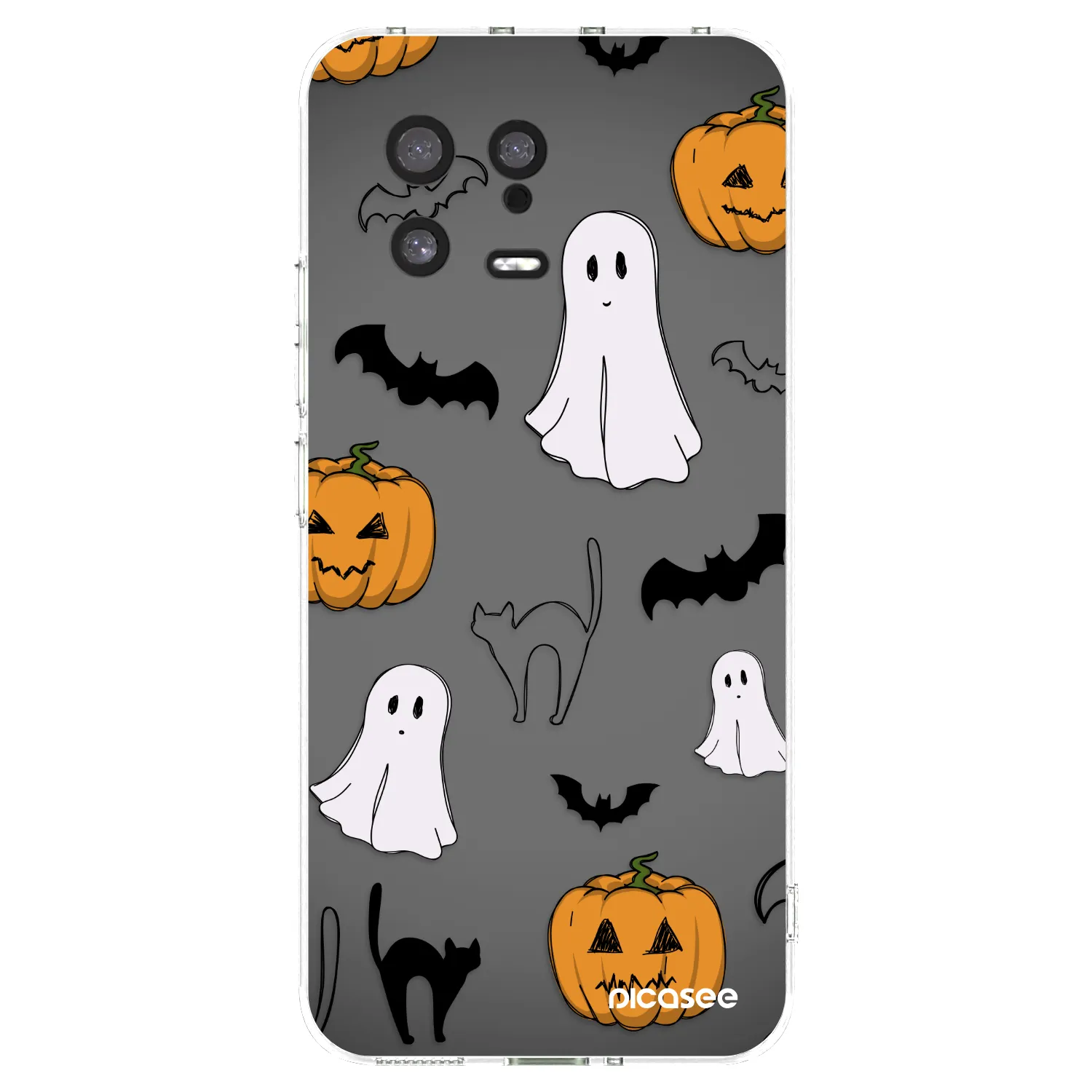Picasee silikonowe przeźroczyste etui na Xiaomi 13 - Spooky crew