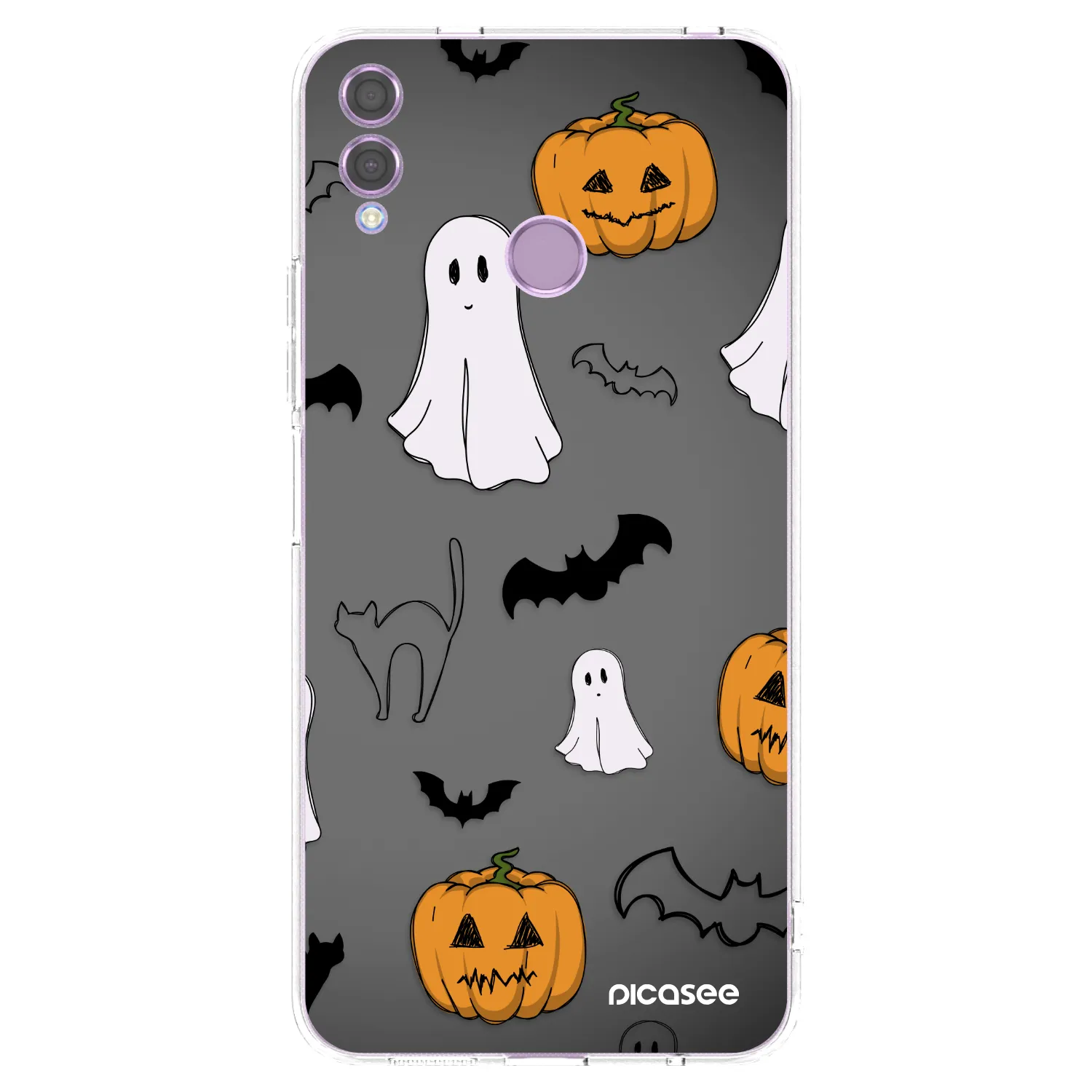 Picasee silikonowe przeźroczyste etui na Honor 8X - Spooky crew