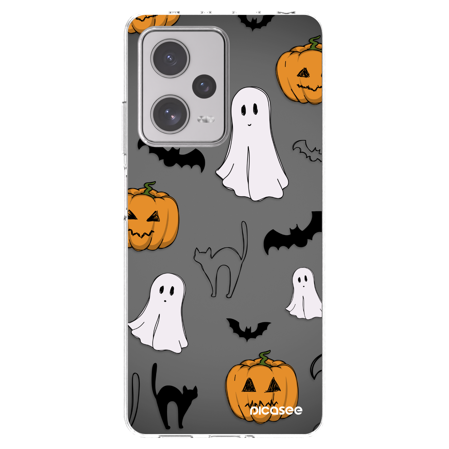Picasee silikonowe przeźroczyste etui na Xiaomi Redmi Note 12 Pro+ 5G - Spooky crew
