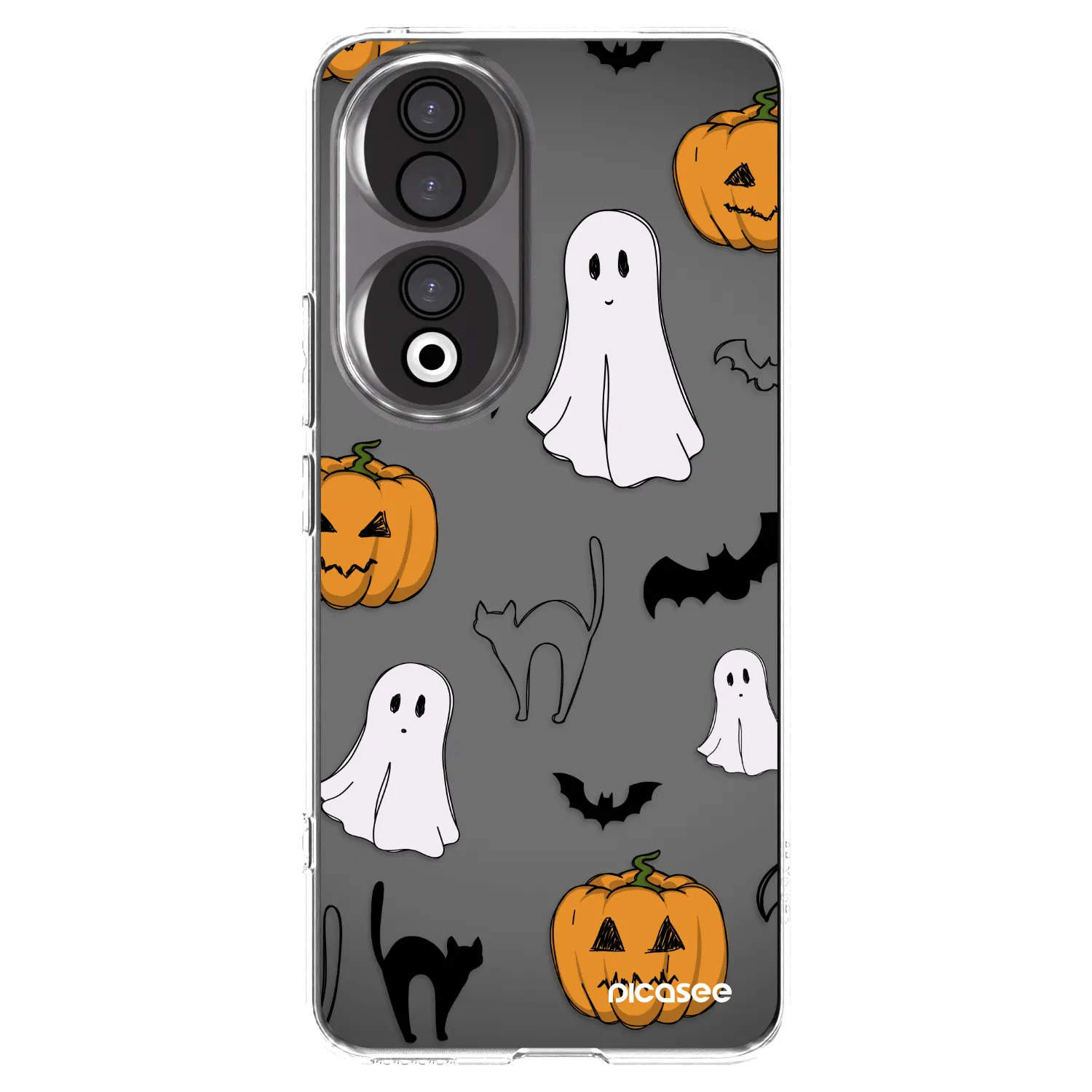 Picasee silikonowe przeźroczyste etui na Honor 90 5G - Spooky crew