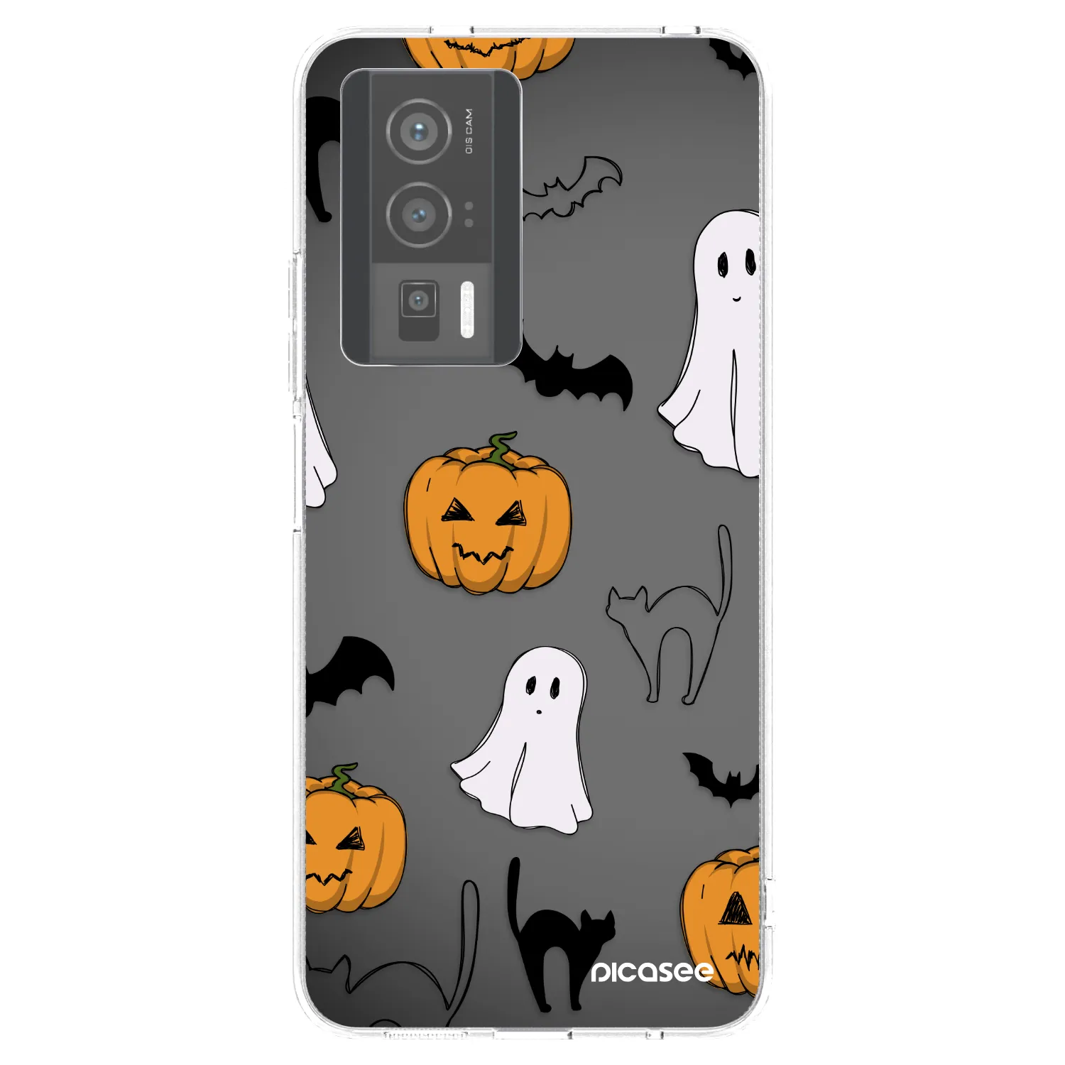 Picasee silikonowe przeźroczyste etui na Xiaomi Poco F5 Pro 5G - Spooky crew