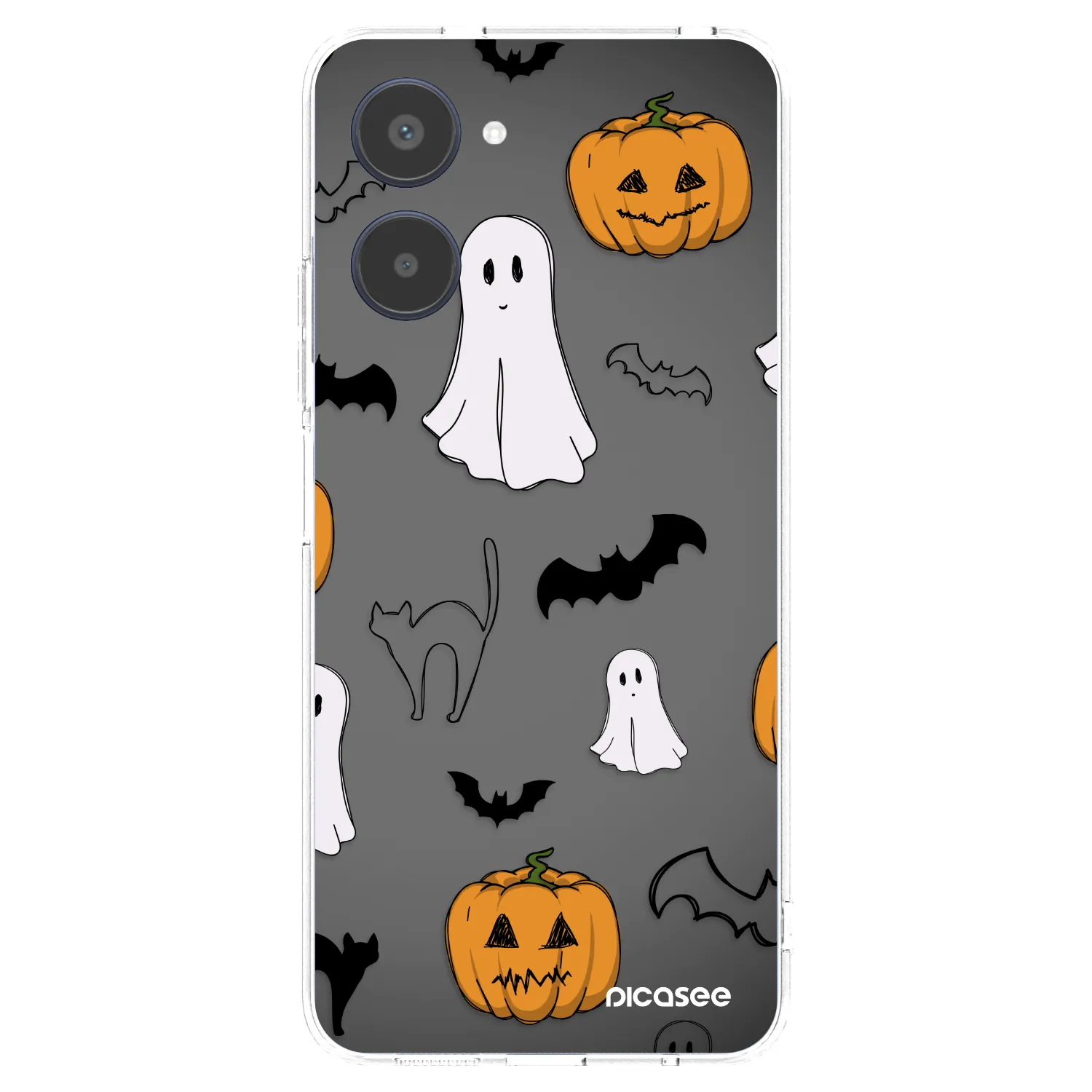 Picasee silikonowe przeźroczyste etui na Realme 10 4G - Spooky crew