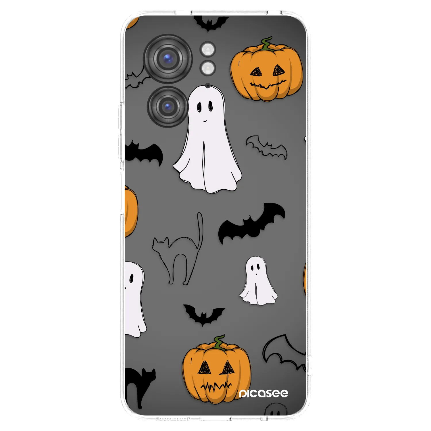 Picasee silikonowe przeźroczyste etui na Motorola Edge 40 - Spooky crew