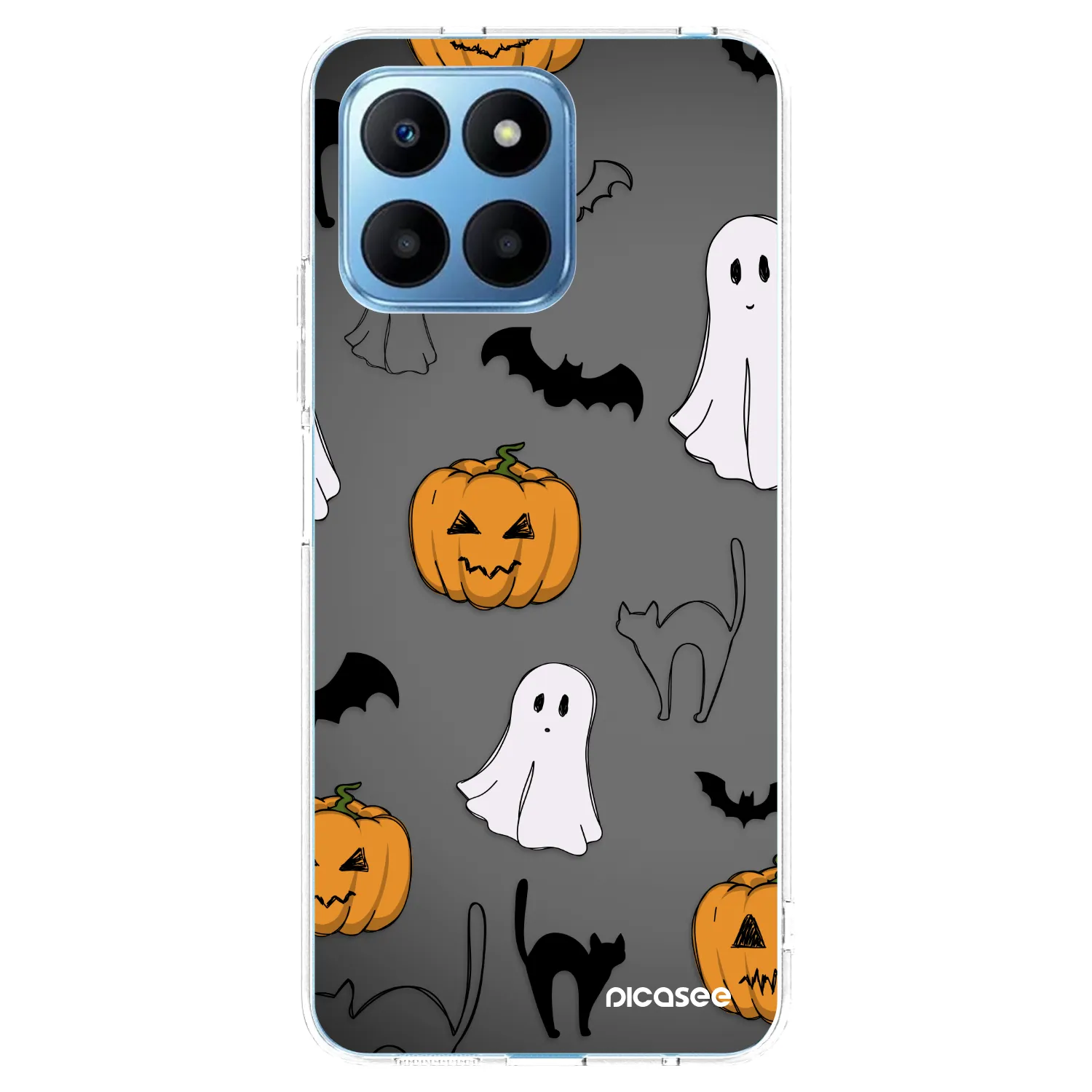 Picasee silikonowe przeźroczyste etui na Honor 70 Lite - Spooky crew