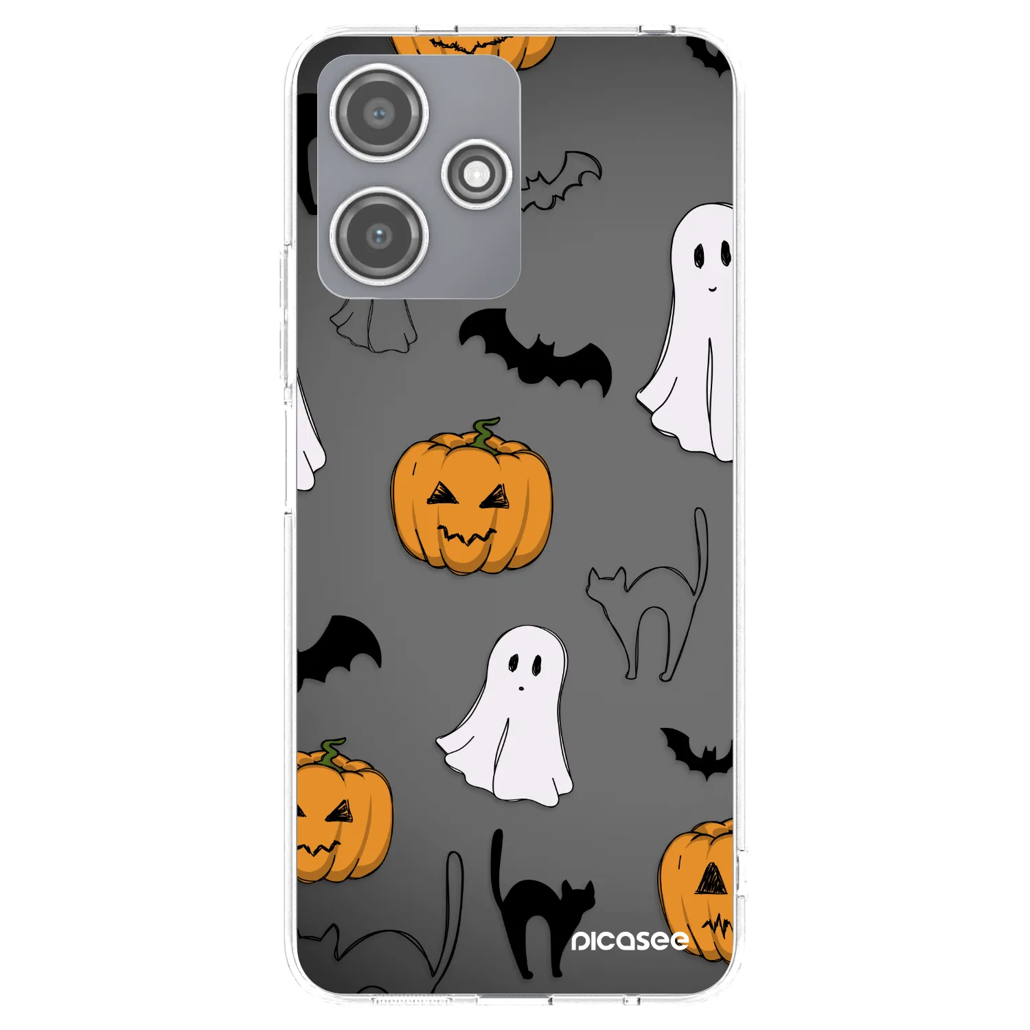 Picasee silikonowe przeźroczyste etui na Xiaomi Redmi 12 5G - Spooky crew