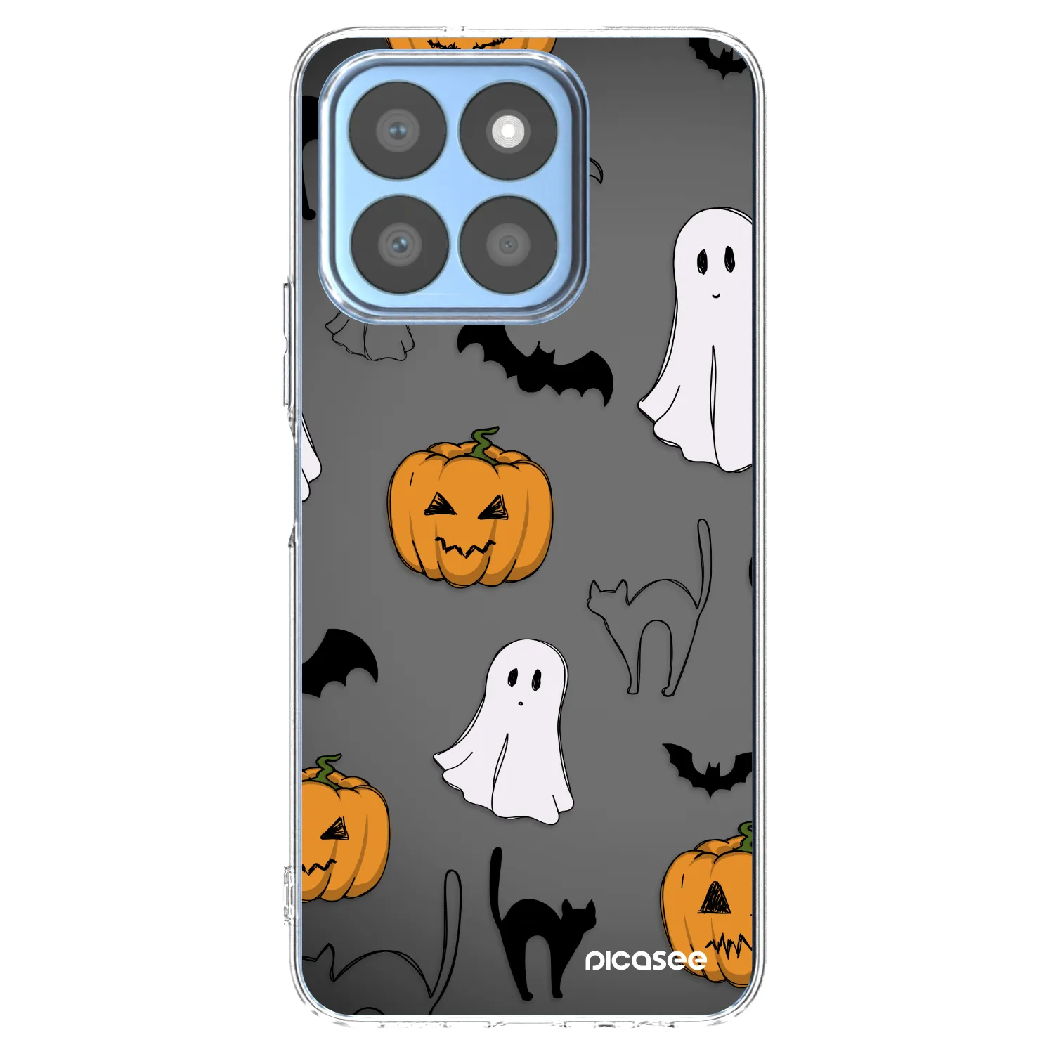 Picasee silikonowe przeźroczyste etui na Honor X8b - Spooky crew