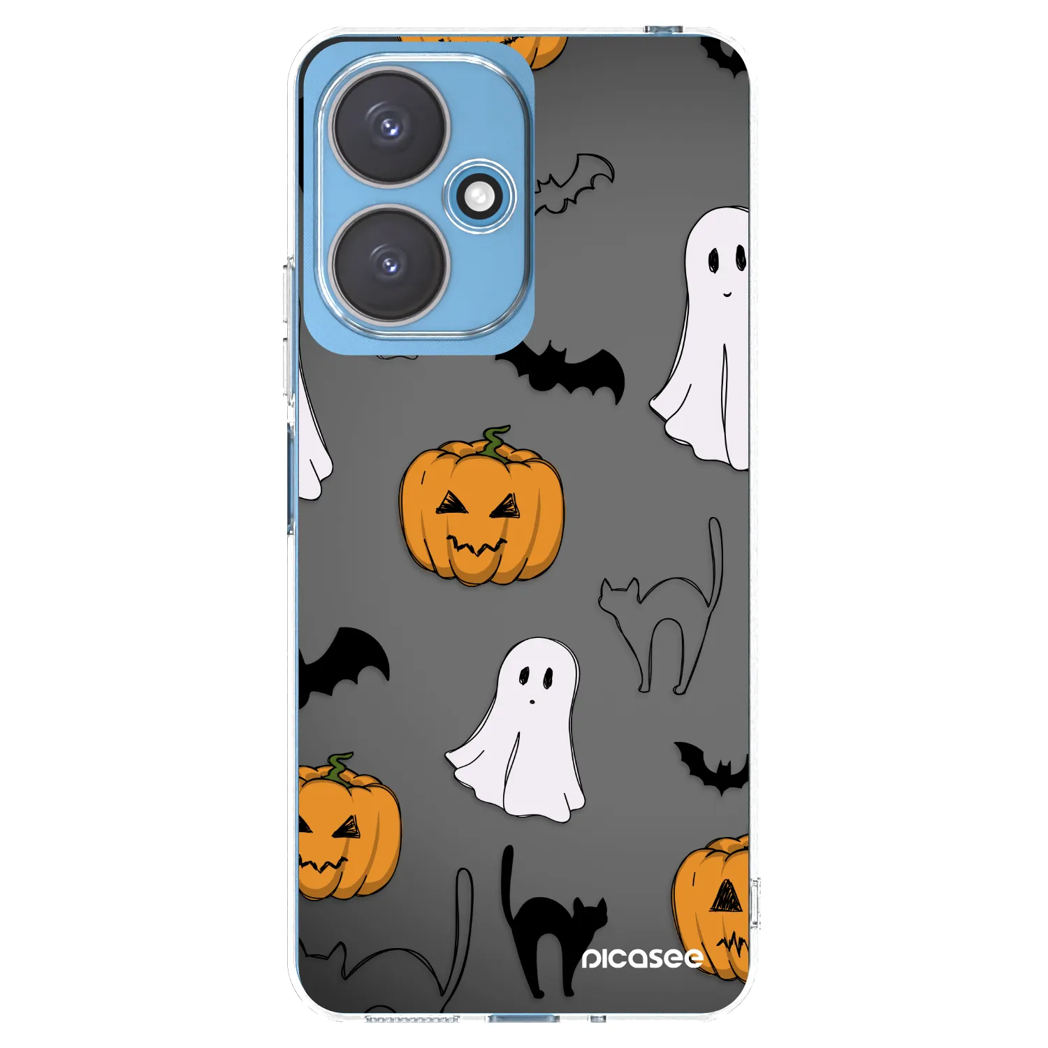 Picasee silikonowe przeźroczyste etui na Xiaomi Redmi 13C 5G - Spooky crew