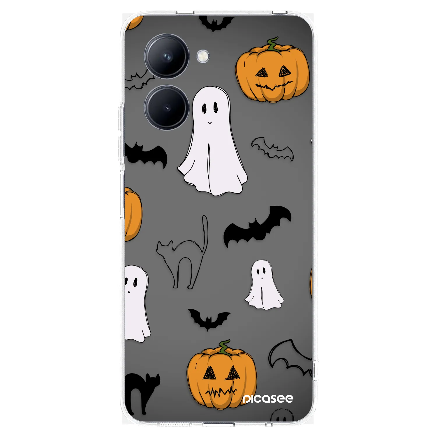 Picasee silikonowe przeźroczyste etui na Realme C33 (2023) - Spooky crew