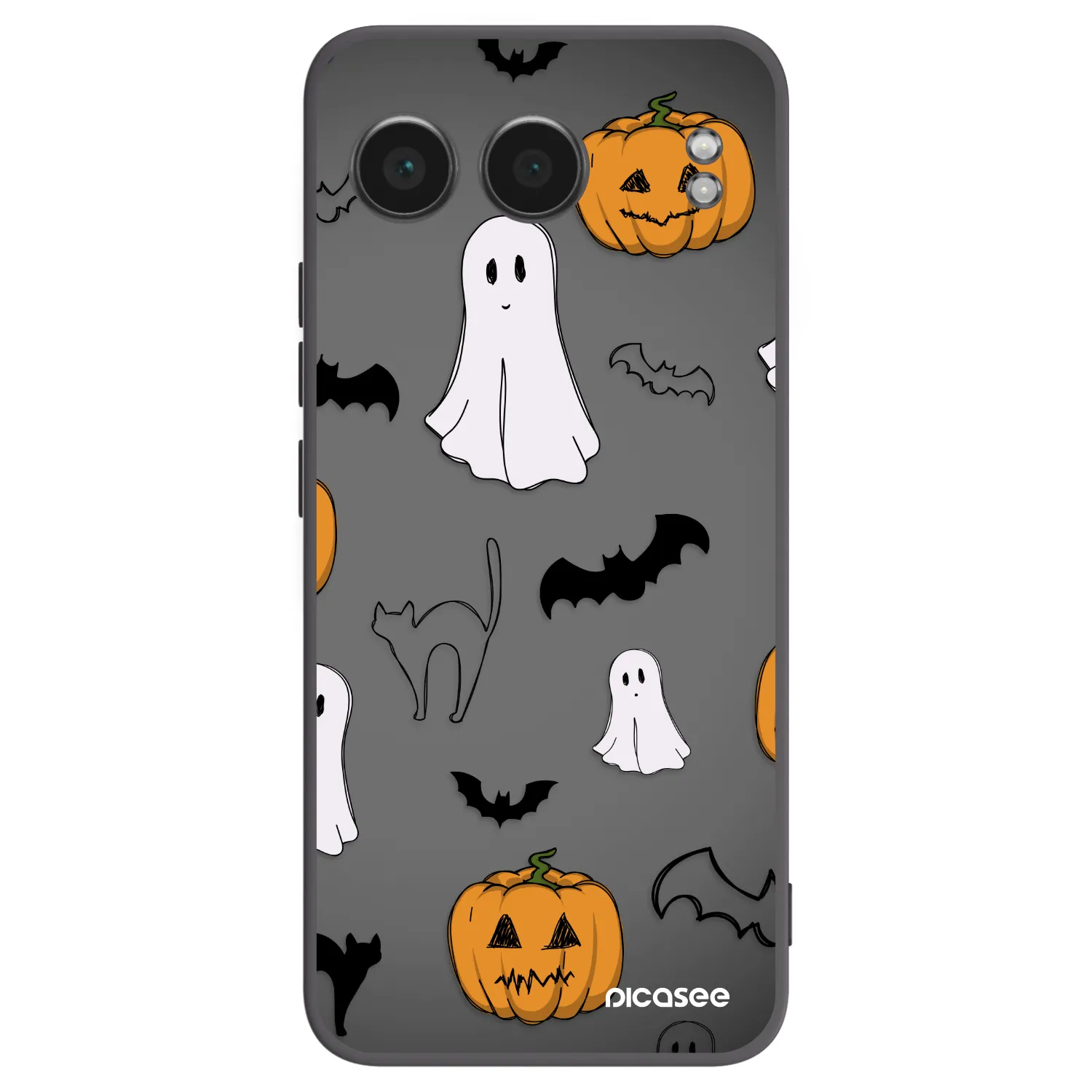 Picasee silikonowe czarne etui na OnePlus Nord 4 - Spooky crew