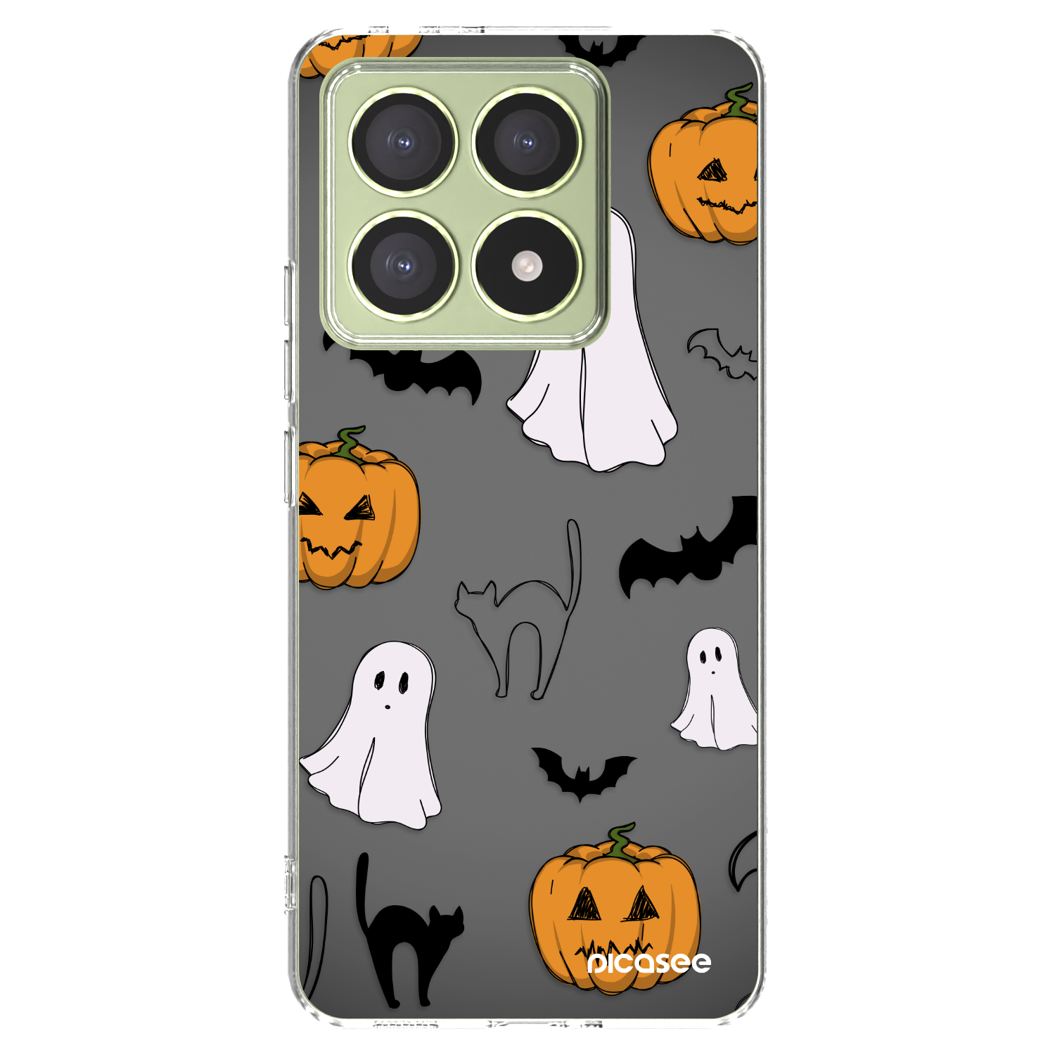 Picasee silikonowe przeźroczyste etui na Xiaomi 14T - Spooky crew