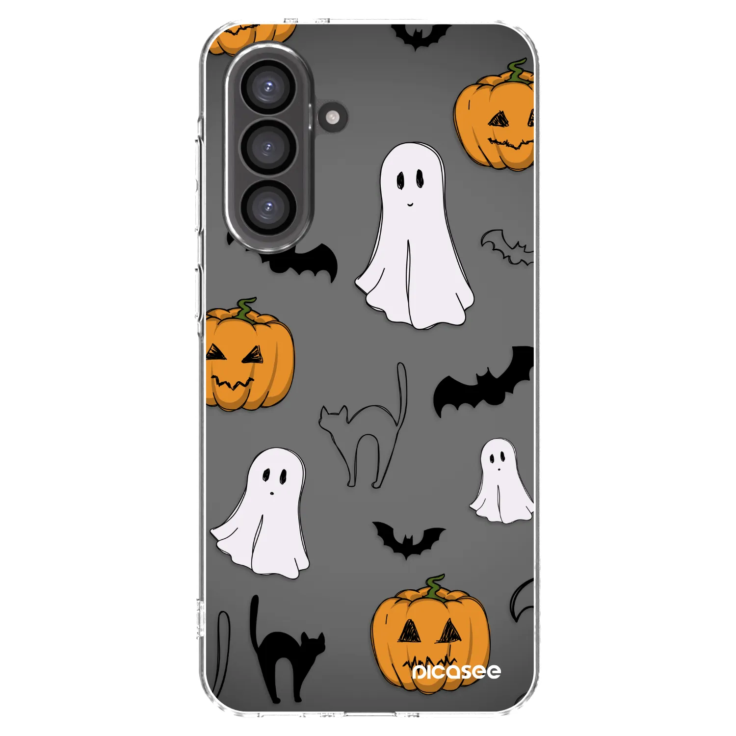 Picasee silikonowe przeźroczyste etui na Samsung Galaxy A56 5G A566B - Spooky crew