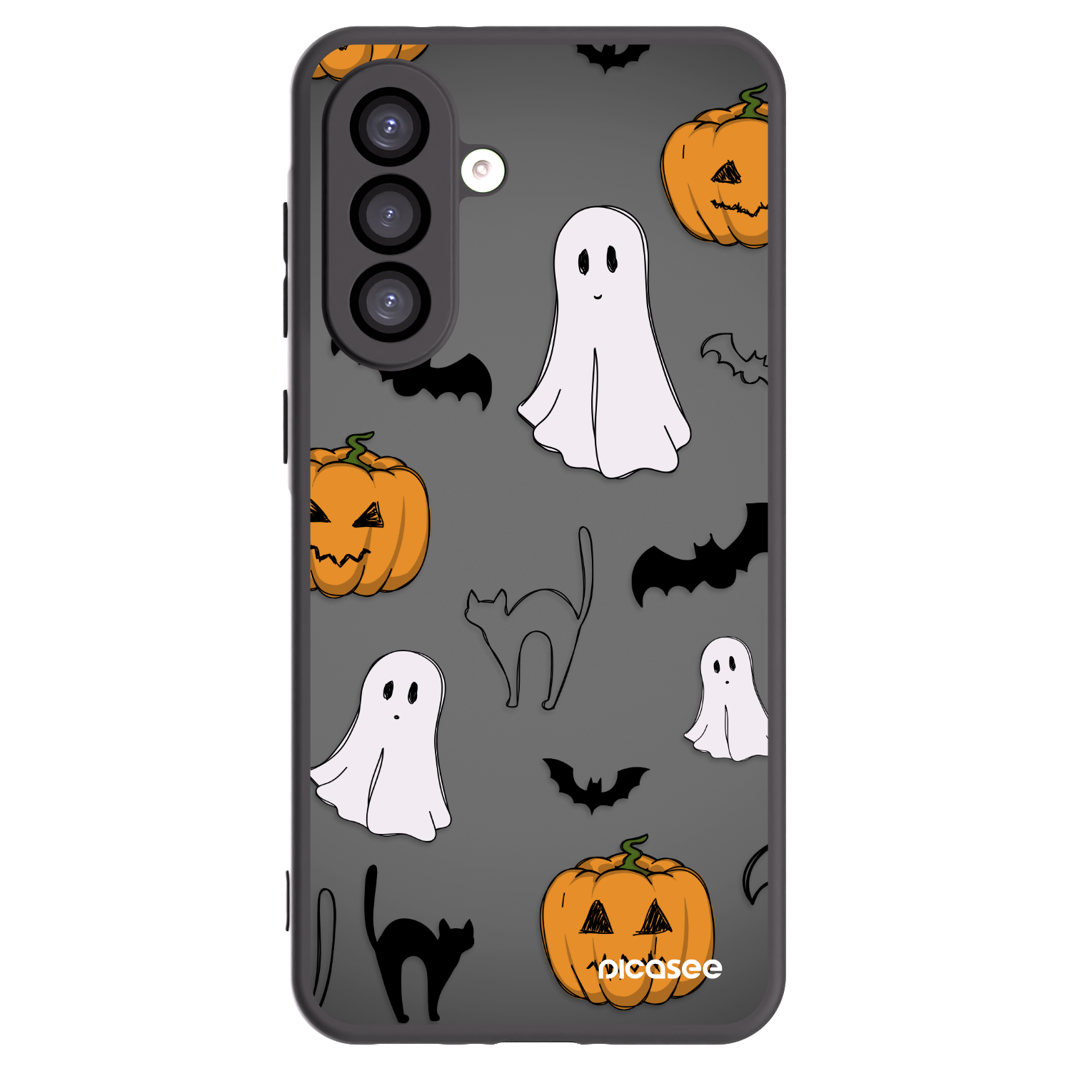 Picasee silikonowe czarne etui na Samsung Galaxy A26 5G A266B - Spooky crew