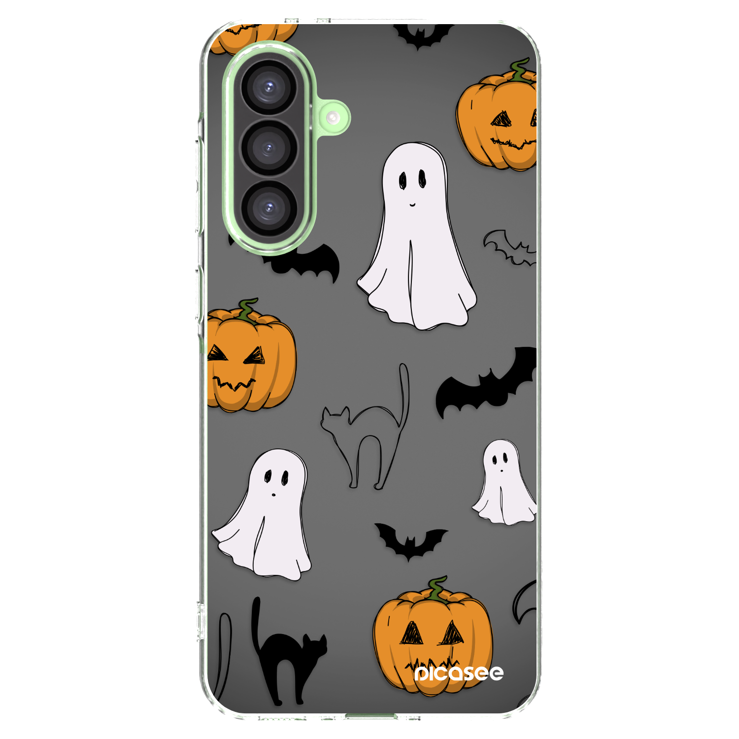Picasee silikonowe przeźroczyste etui na Samsung Galaxy A26 5G A266B - Spooky crew