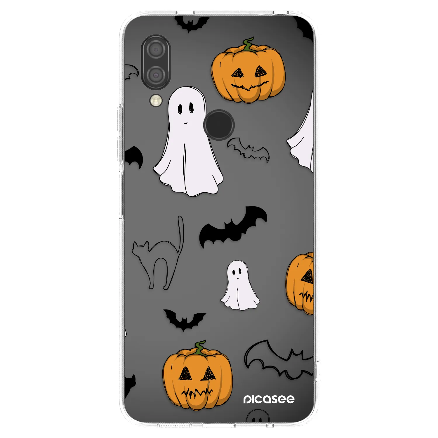 Picasee silikonowe przeźroczyste etui na Xiaomi Redmi 7 - Spooky crew