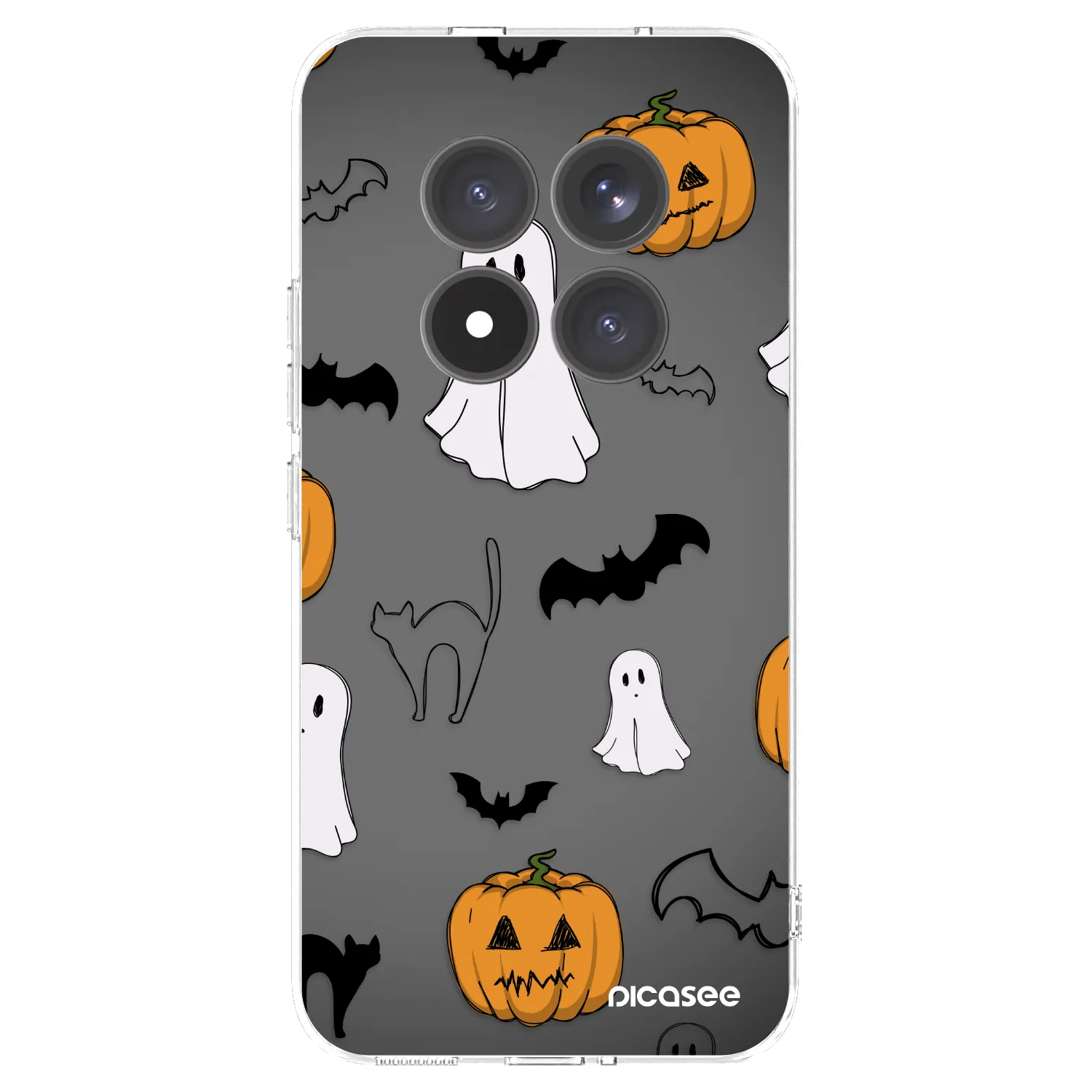 Picasee silikonowe przeźroczyste etui na Xiaomi Redmi Note 15 Pro+ - Spooky crew