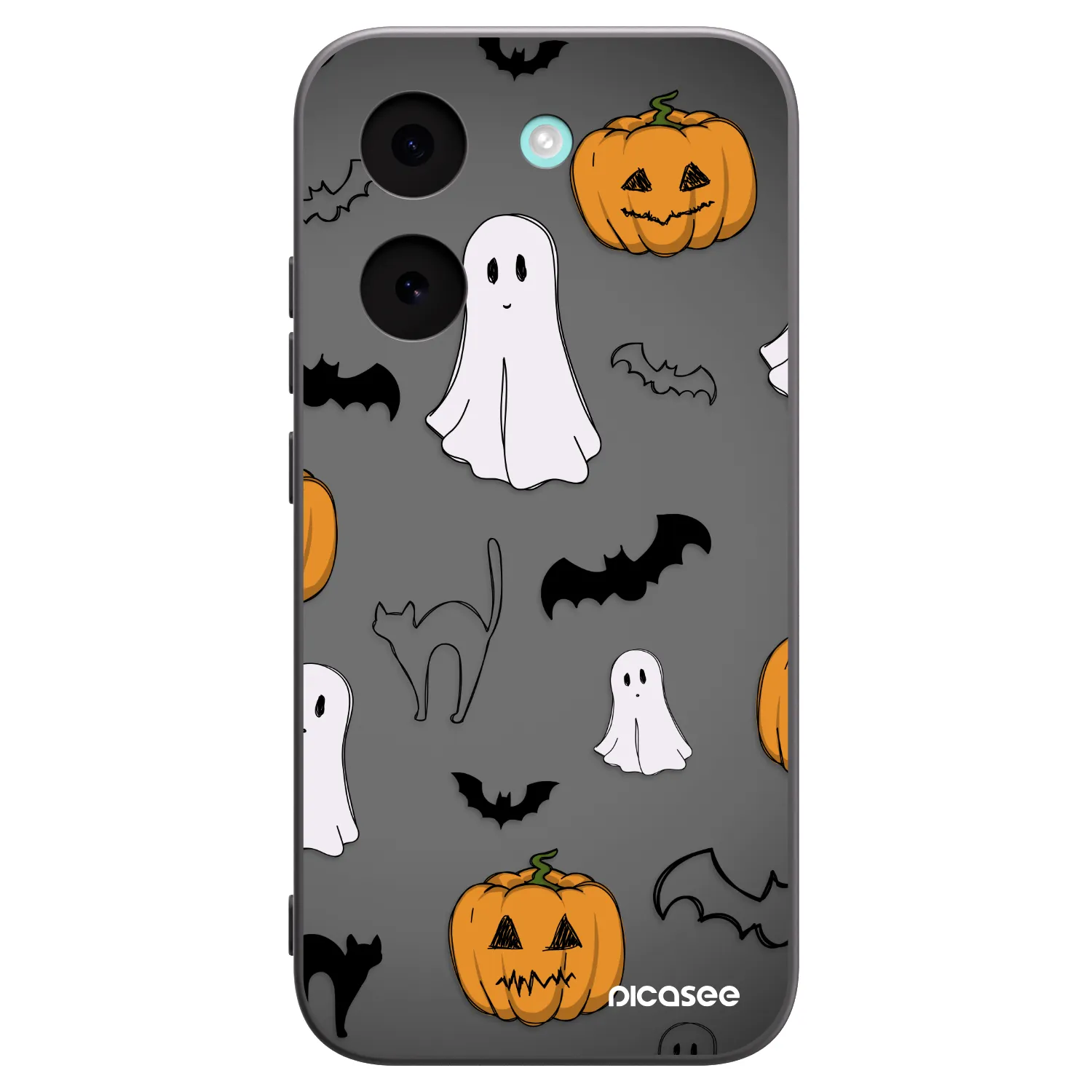 Picasee silikonowe czarne etui na Xiaomi Poco X8 Pro - Spooky crew
