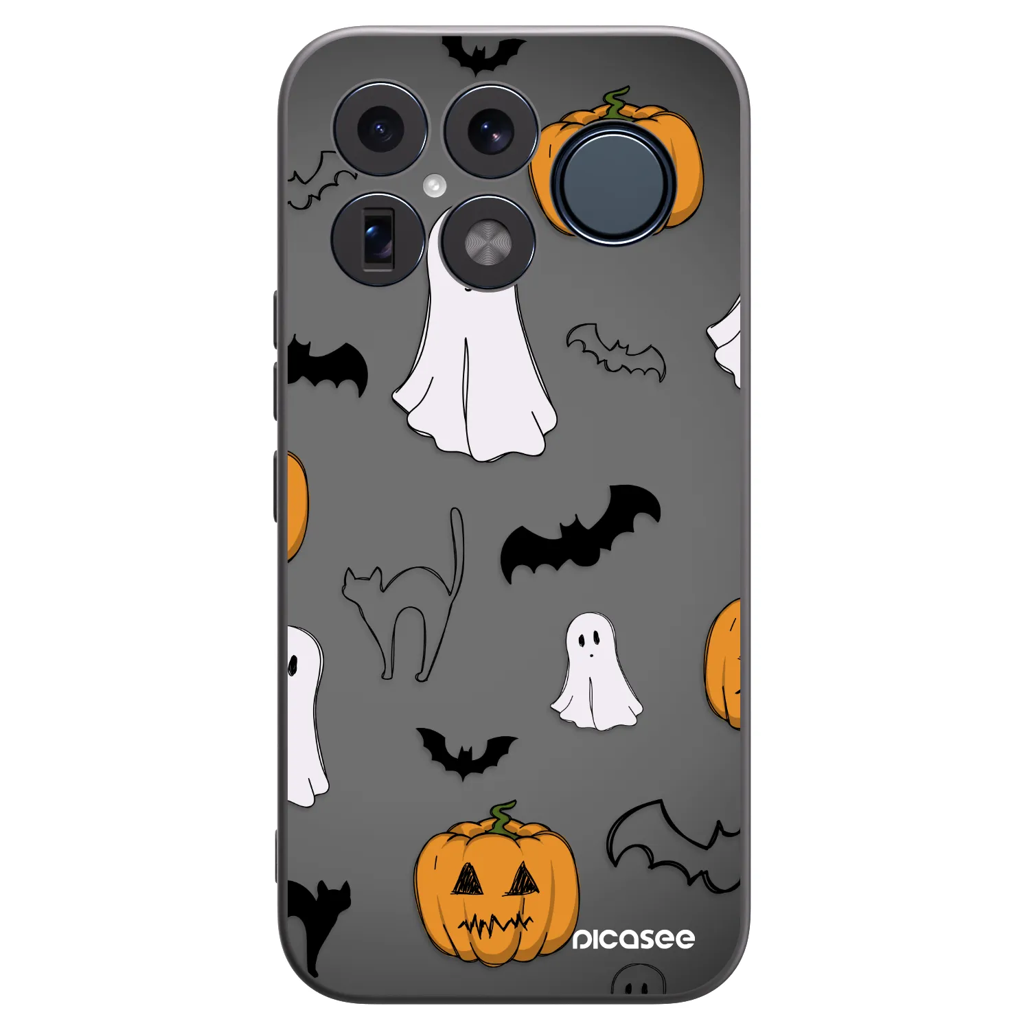 Picasee silikonowe czarne etui na Xiaomi Poco F8 Ultra - Spooky crew