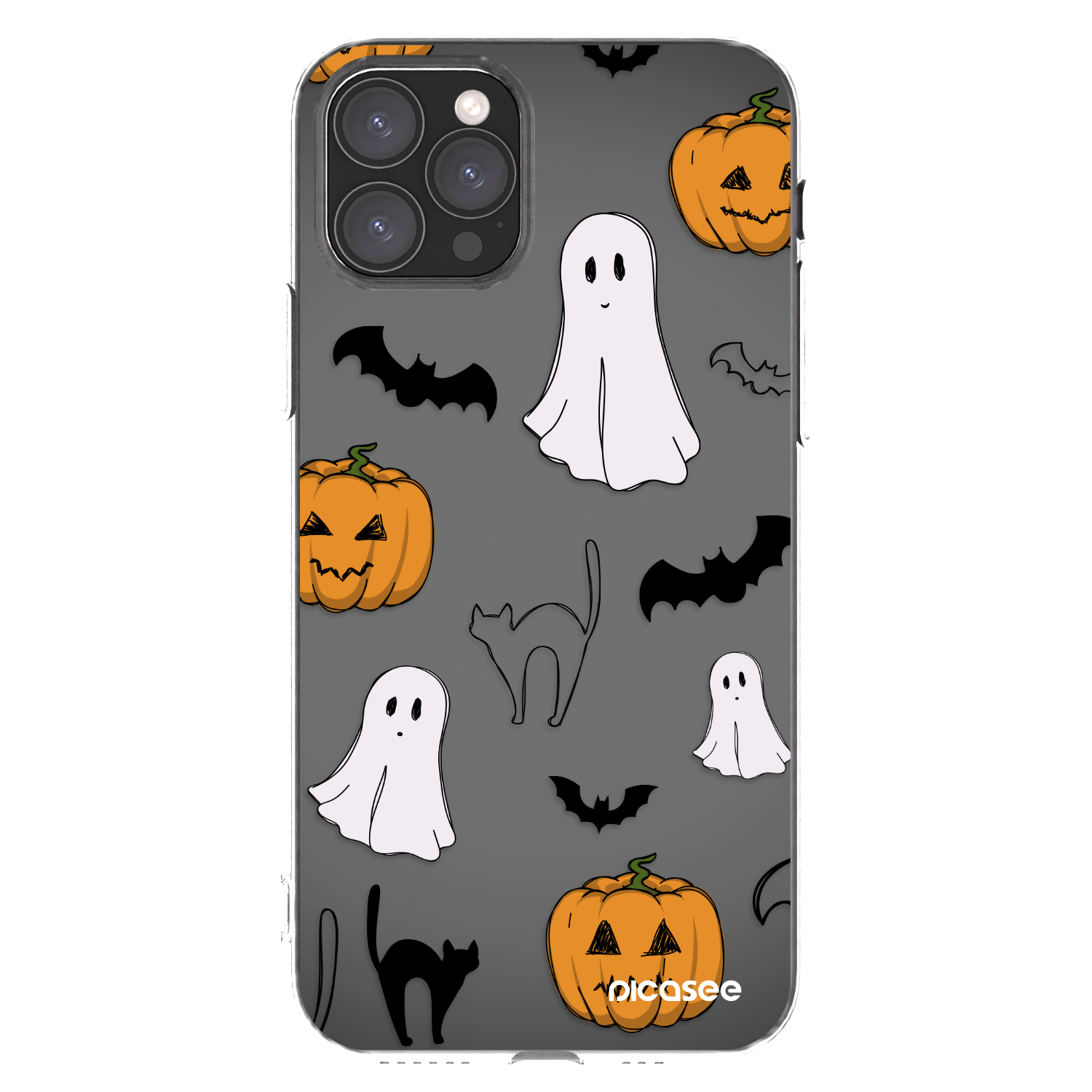 Picasee silikonowe przeźroczyste etui na Apple iPhone 11 Pro - Spooky crew