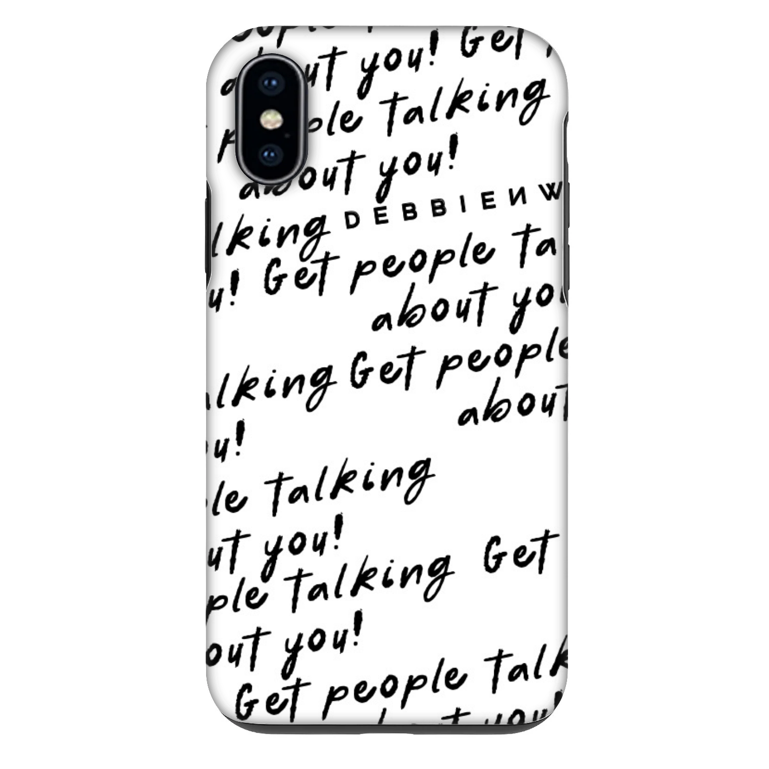 Picasee Fashion Case na Apple iPhone X/XS - GET PEOPLE TALK ABOUT YOU