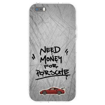 Picasee silikonowe przeźroczyste etui na Apple iPhone 5/5S/SE - Grey Drift