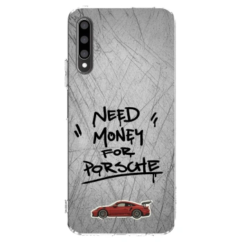 Picasee silikonowe przeźroczyste etui na Honor 9X Pro - Grey Drift