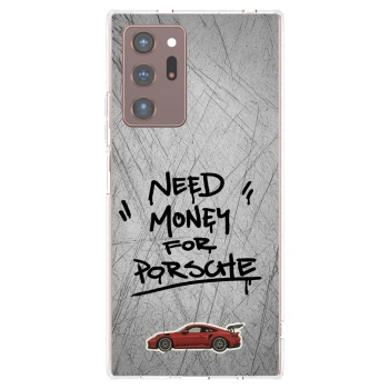 Picasee silikonowe przeźroczyste etui na Samsung Galaxy Note 20 Ultra - Grey Drift