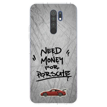 Picasee silikonowe przeźroczyste etui na Xiaomi Redmi 9 - Grey Drift