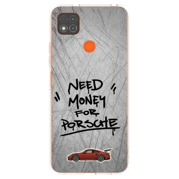 Picasee silikonowe przeźroczyste etui na Xiaomi Redmi 9C - Grey Drift