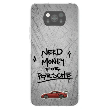Picasee silikonowe czarne etui na Xiaomi Poco X3 - Grey Drift
