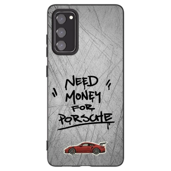 Picasee silikonowe czarne etui na Samsung Galaxy S20 FE - Grey Drift