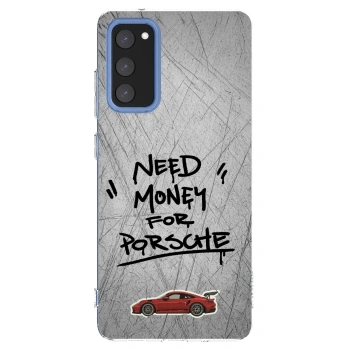 Picasee silikonowe przeźroczyste etui na Samsung Galaxy S20 FE - Grey Drift