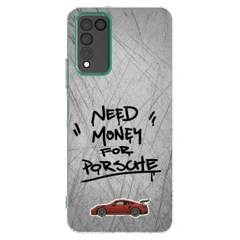 Picasee silikonowe przeźroczyste etui na Honor 10X Lite - Grey Drift