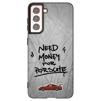 Picasee silikonowe czarne etui na Samsung Galaxy S21 5G G991B - Grey Drift