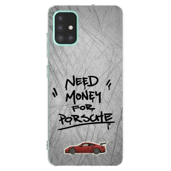 Picasee silikonowe przeźroczyste etui na Samsung Galaxy M31s - Grey Drift