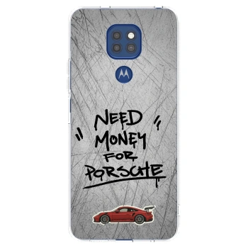 Picasee silikonowe przeźroczyste etui na Motorola Moto G9 Play - Grey Drift