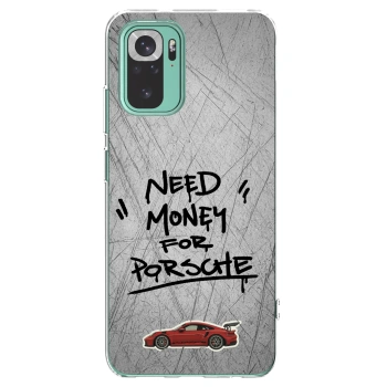 Picasee silikonowe przeźroczyste etui na Xiaomi Redmi Note 10 Pro - Grey Drift