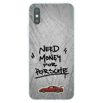 Picasee silikonowe przeźroczyste etui na Xiaomi Redmi 9AT - Grey Drift