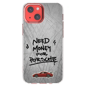 Picasee silikonowe przeźroczyste etui na Apple iPhone 13 mini - Grey Drift