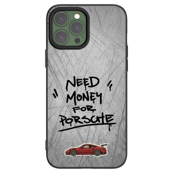 Picasee silikonowe czarne etui na Apple iPhone 13 Pro Max - Grey Drift