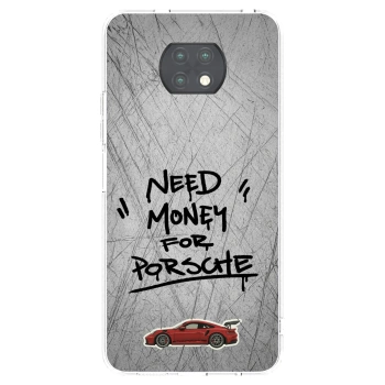 Picasee silikonowe przeźroczyste etui na Xiaomi Redmi Note 9T - Grey Drift