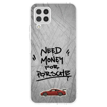 Picasee silikonowe przeźroczyste etui na Samsung Galaxy A22 A225F 4G - Grey Drift