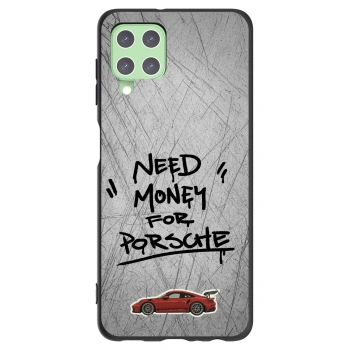 Picasee silikonowe czarne etui na Samsung Galaxy A22 A225F 4G - Grey Drift
