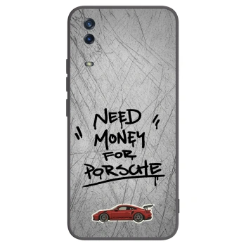 Picasee silikonowe czarne etui na Vivo Y11s - Grey Drift