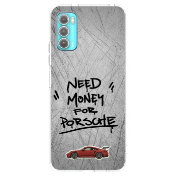 Picasee silikonowe przeźroczyste etui na Motorola Moto G60 - Grey Drift