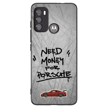 Picasee silikonowe czarne etui na Motorola Moto G60 - Grey Drift