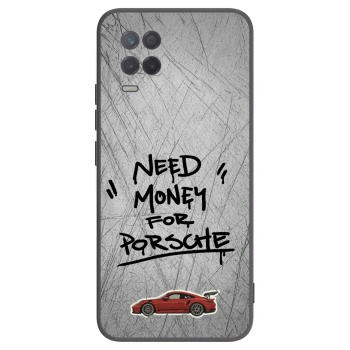 Picasee silikonowe czarne etui na Realme 8 5G - Grey Drift