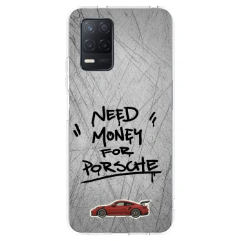 Picasee silikonowe przeźroczyste etui na Realme 8 5G - Grey Drift